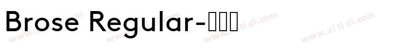 Brose Regular字体转换